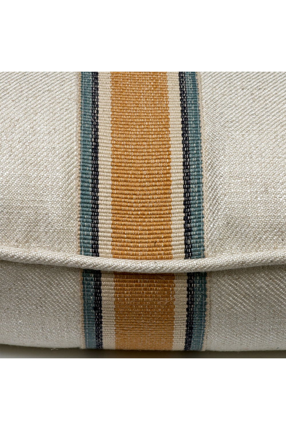Woven Medal Striped Linen Cushion | Andrew Martin Hedgerow | OROA