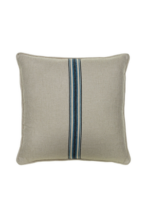 Woven Medal Striped Linen Cushion | Andrew Martin Hedgerow | OROA