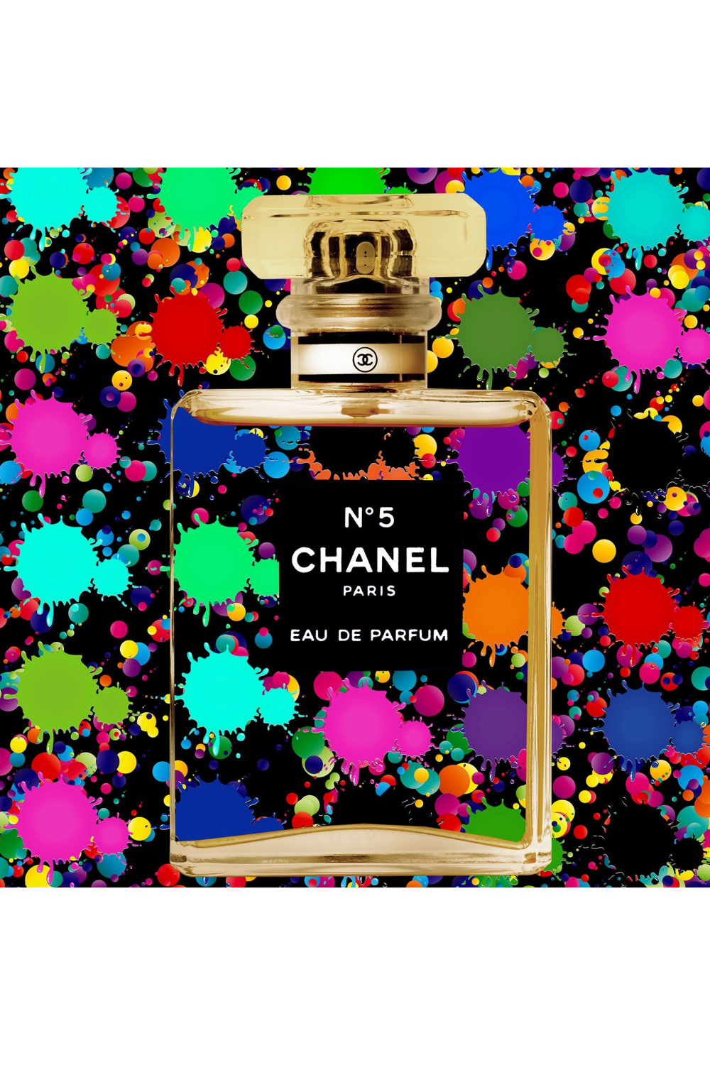 Multicolored Perfume Photographic Artwork | Andrew Martin Scent of Chanel | Oroa.com