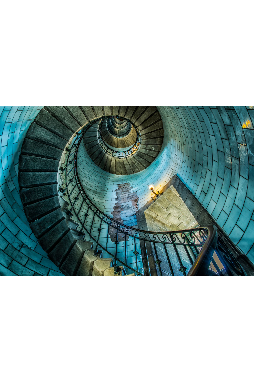 Spiral Photographic Artwork | Andrew Martin Lighthouse Staircase | Oroa.com.
