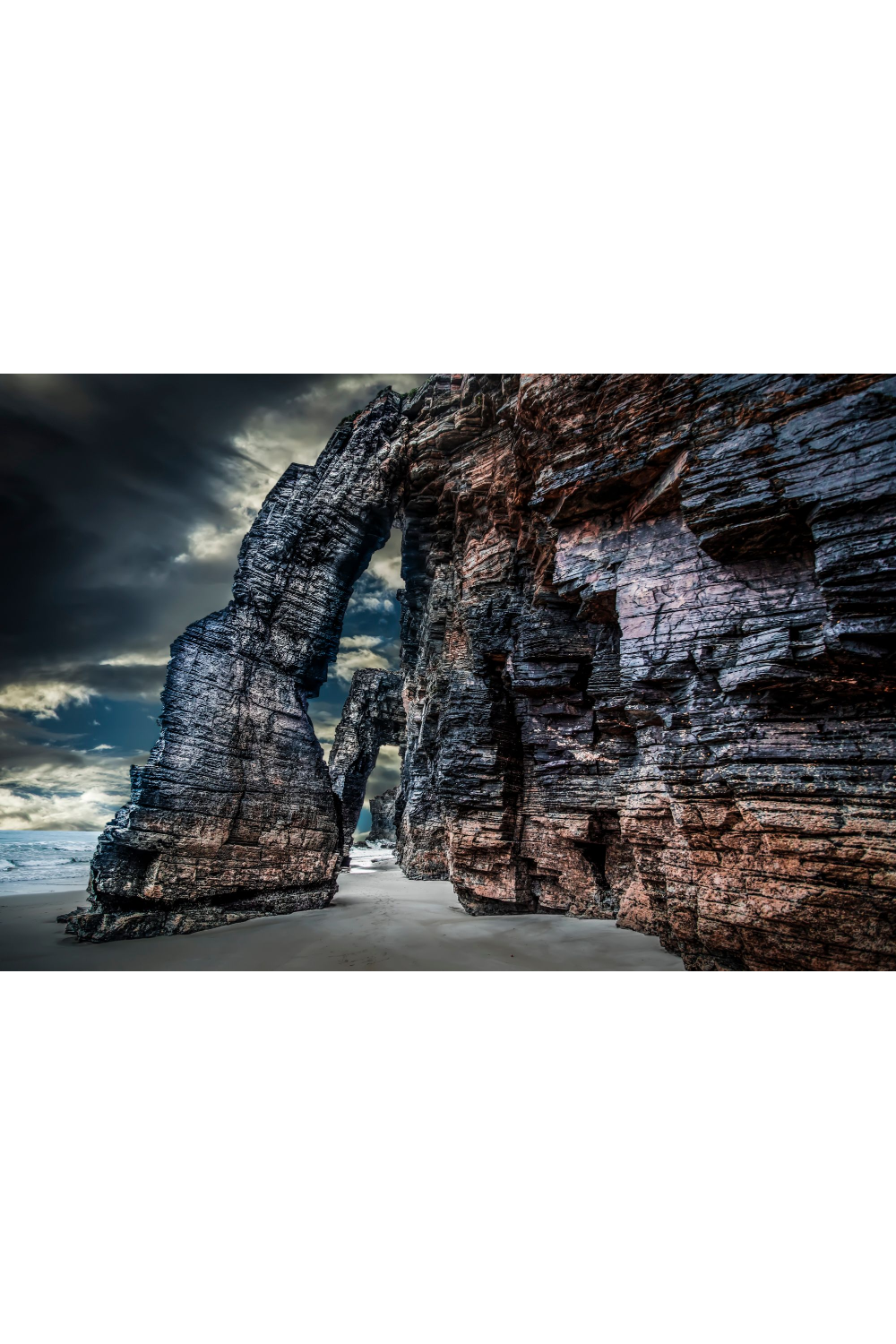 Coastal Rock Form Photographic Artwork | Andrew Martin Cathedral Beach | Oroa.com