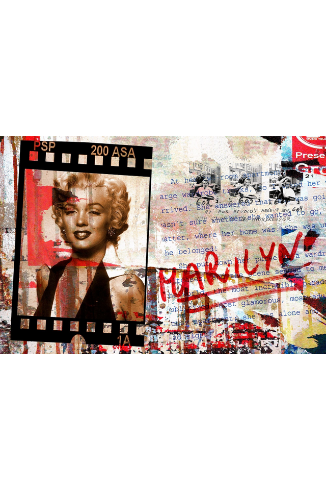 Vintage Style Photographic Artwork | Andrew Martin Marilyn Kodac | Oroa.com.