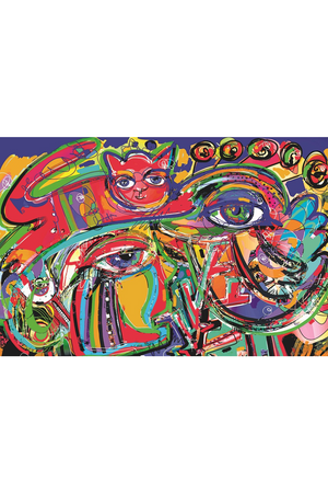 Multicolored Modern Abstract Artwork | Andrew Martin Le Chat Rouge | Oroa.com.