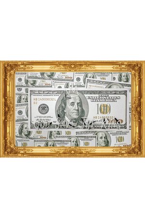 Hundred Dollar Neon Artwork | Andrew Martin God Save The King | Oroa.com