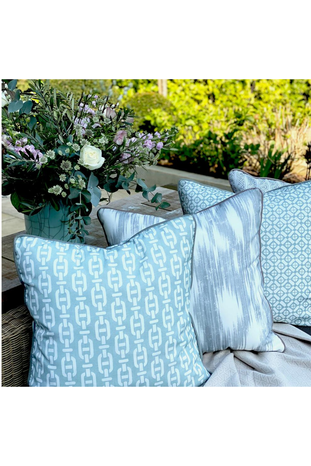 Washed Out Outdoor Throw Pillow | Andrew Martin Apulia | OROA