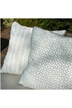 Diamond Patterned Outdoor Throw Pillow | Andrew Martin Audley | OROA
