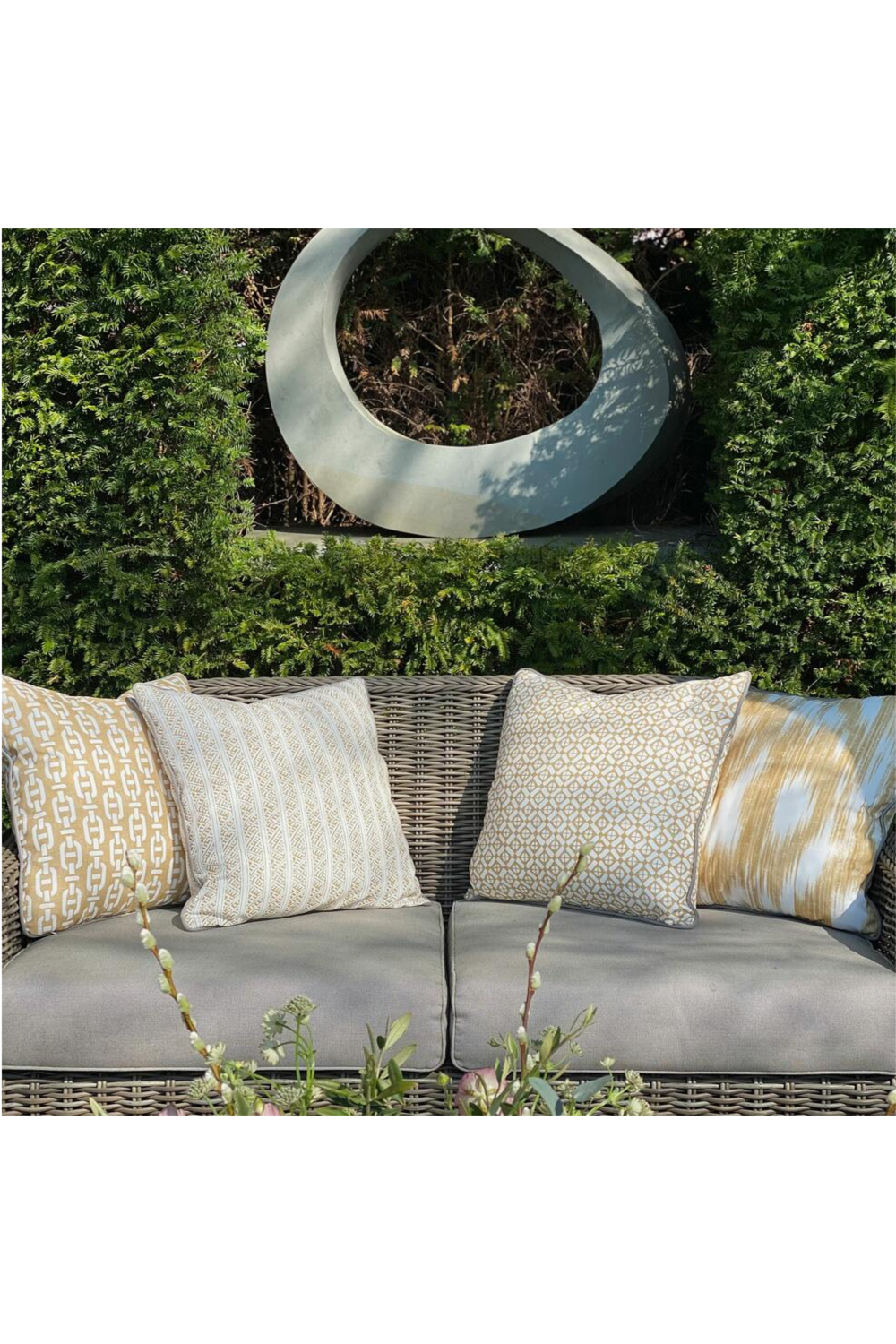 Batik Print Outdoor Throw Pillow | Andrew Martin Ostuni | OROA