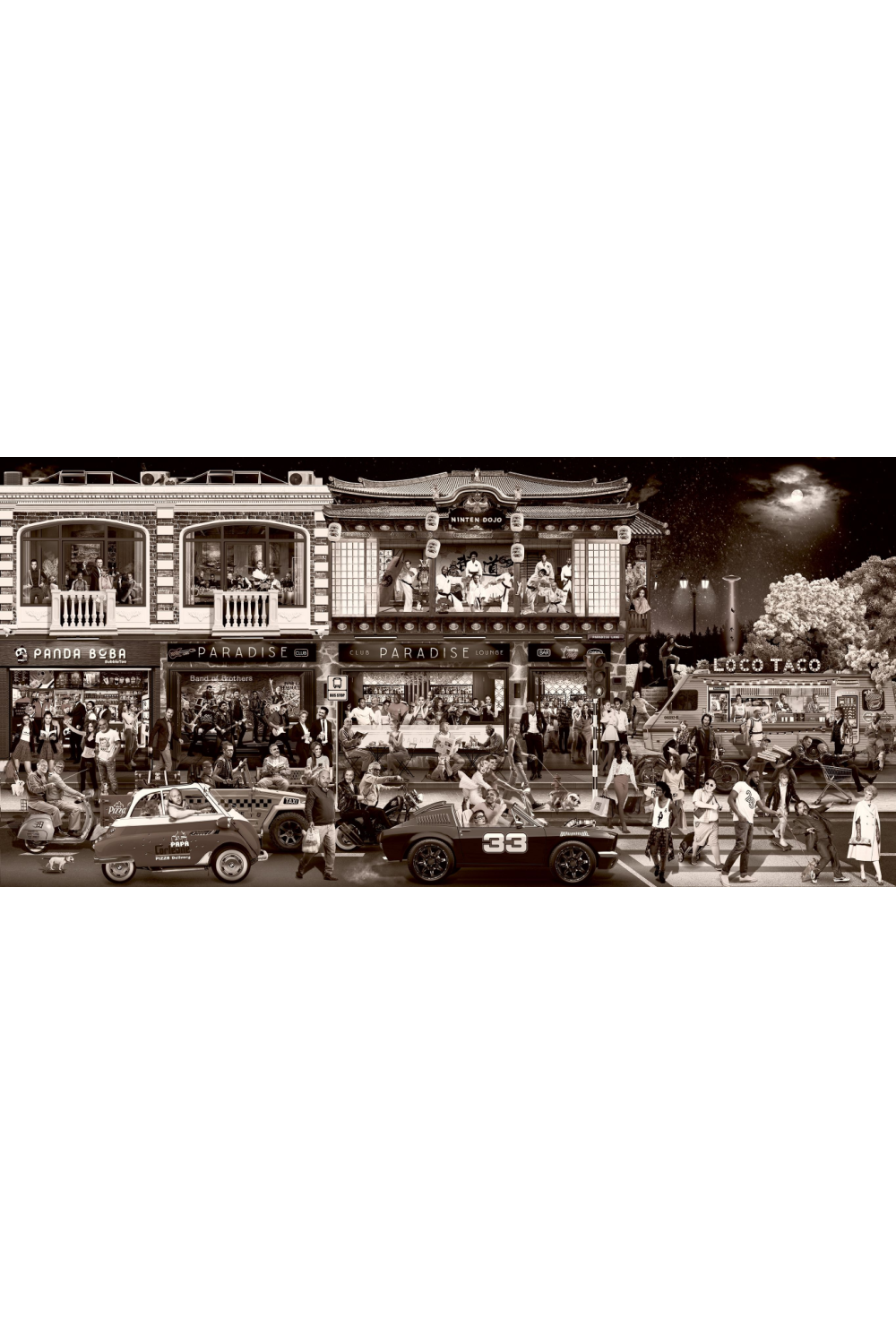 Iconic Figures Photographic Art | Andrew Martin Another Day In Paradise | Oroa.com