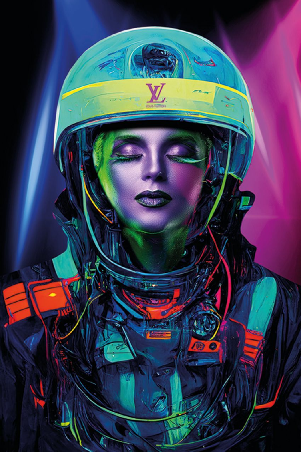 Neon Astronaut Photographic Art | Andrew Martin Into The Universe | Oroa.com