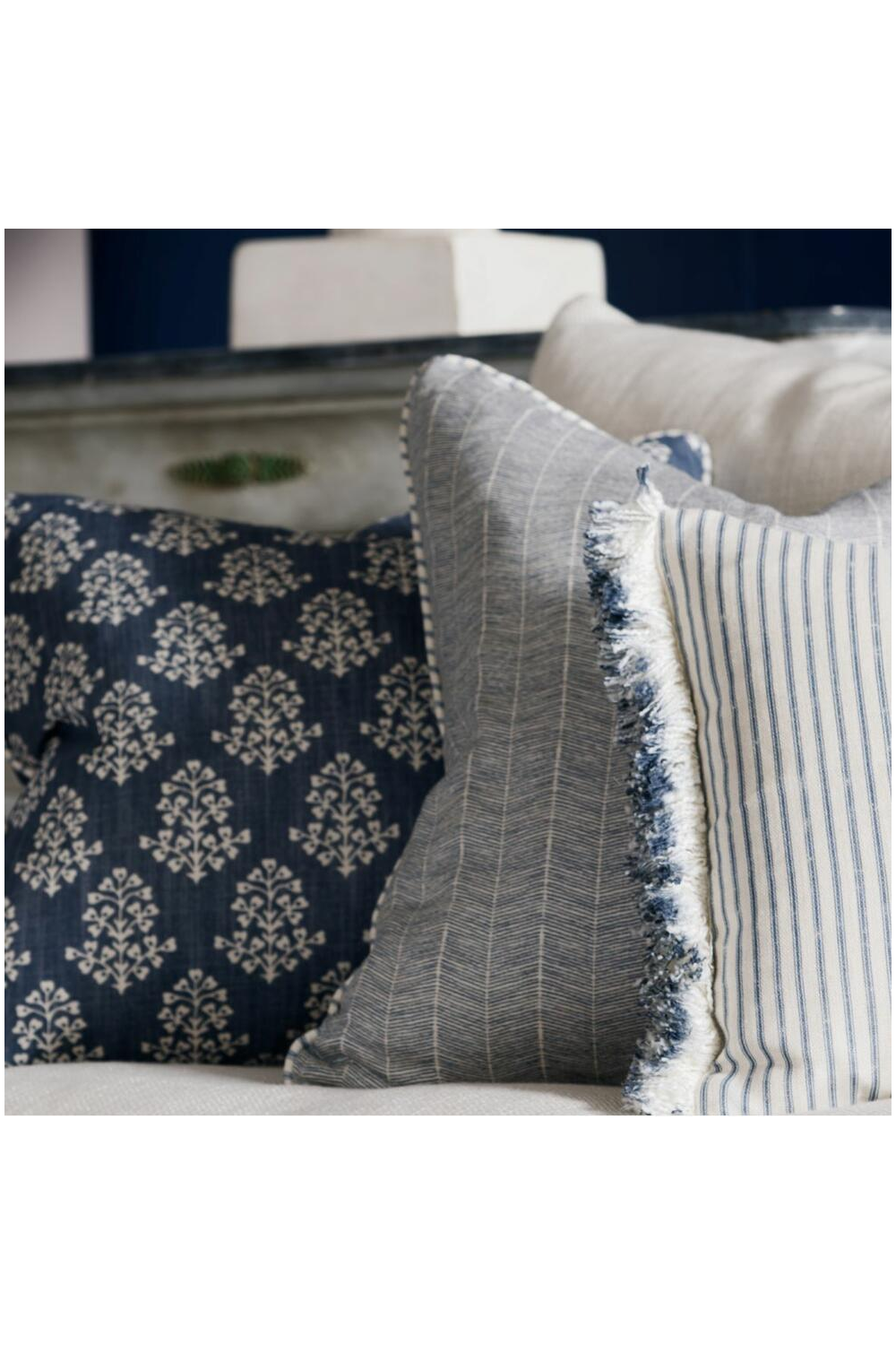 Herringbone Pattern Throw Pillow | Andrew Martin Furrow | Oroa.com