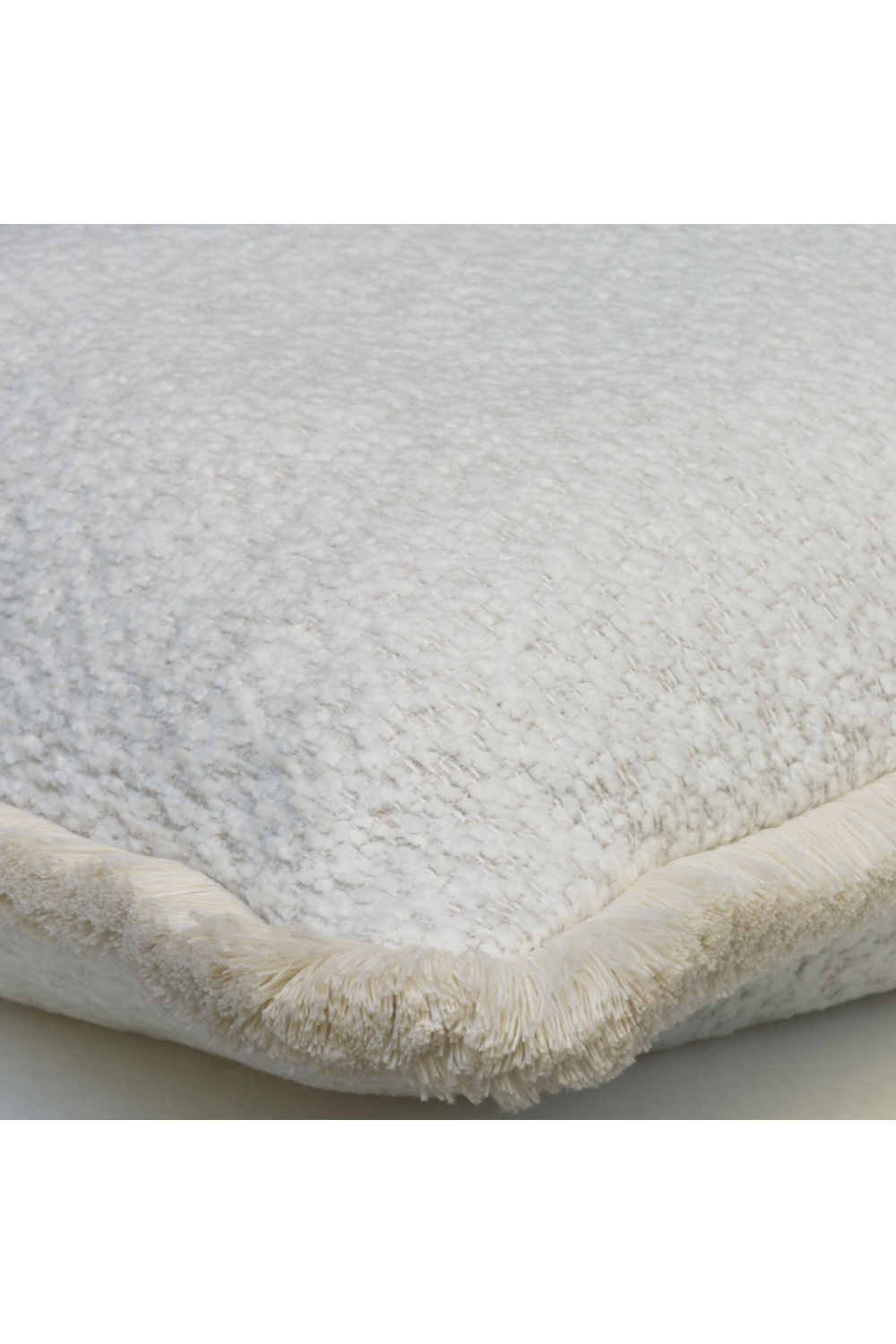 Chenille Fringed Outdoor Cushion | Andrew Martin Olmo | Oroa.com