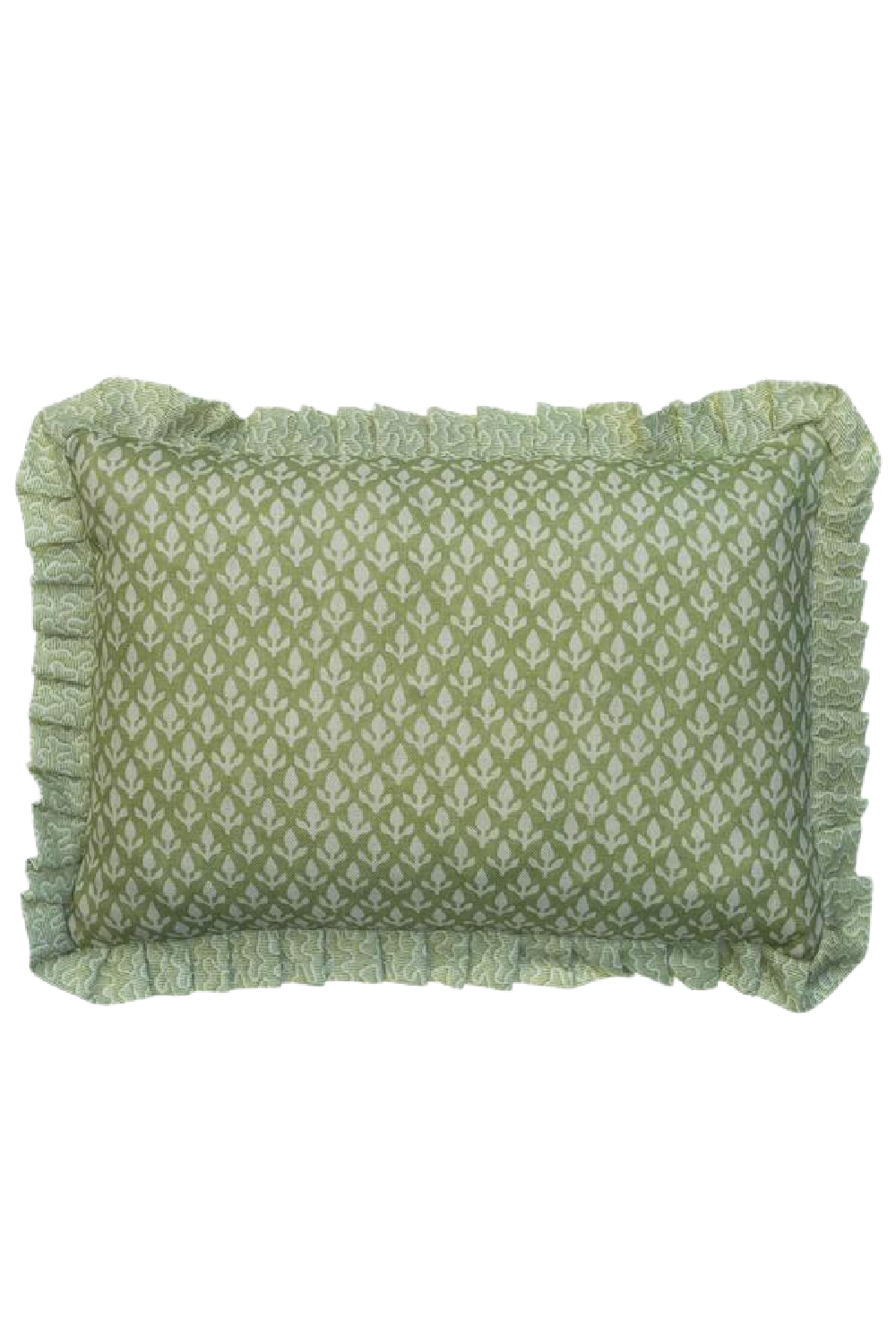 Ruffled Rectangular Throw Pillow | Andrew Martin Bud | Oroa.com