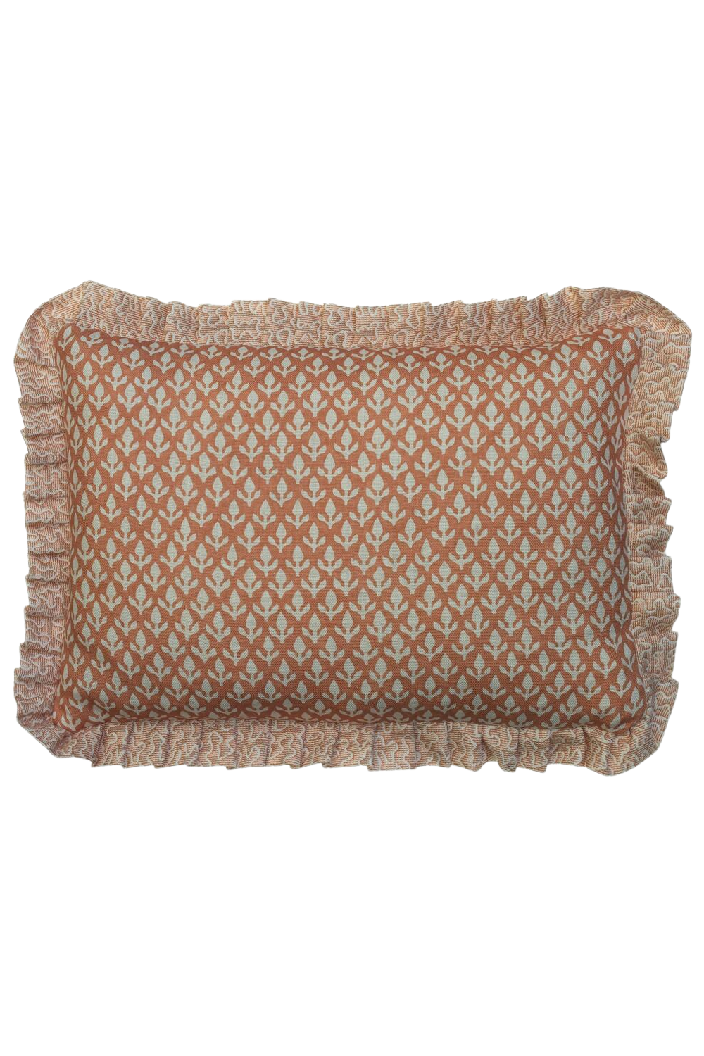 Ruffled Rectangular Throw Pillow | Andrew Martin Bud | Oroa.com