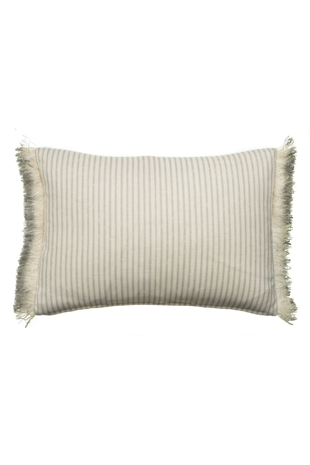 Stripe Cushion With Fringes | Andrew Martin Picket Leaf | Oroa.com