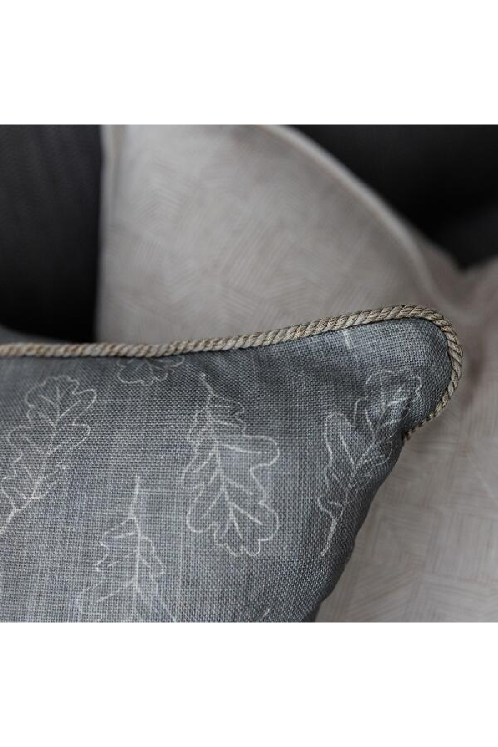 Leaf Design Cushion | Andrew Martin Noble Oak | Oroa.com