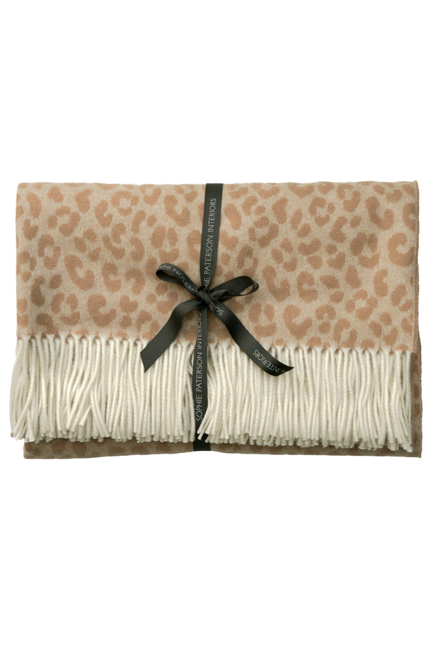 Animal Print Wool Throw | Andrew Martin Wildcat | Oroa.com