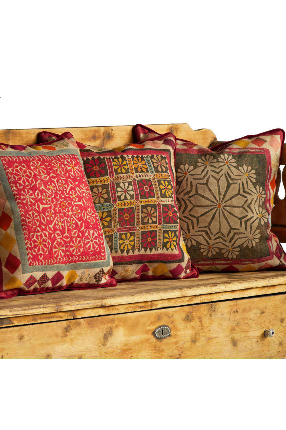 Floral Patterned Outdoor Cushion | Andrew Martin Courtyard | Oroa.com