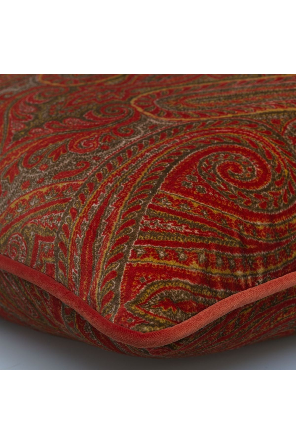 Red Paisley Patterned Cushion | Andrew Martin Bonfire | Oroa.com