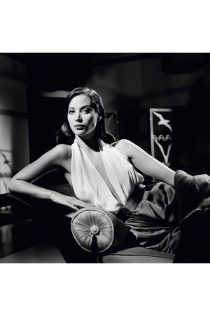 Monochromatic Photographic Artwork | Andrew Martin Christy Lounging | Oroa.com