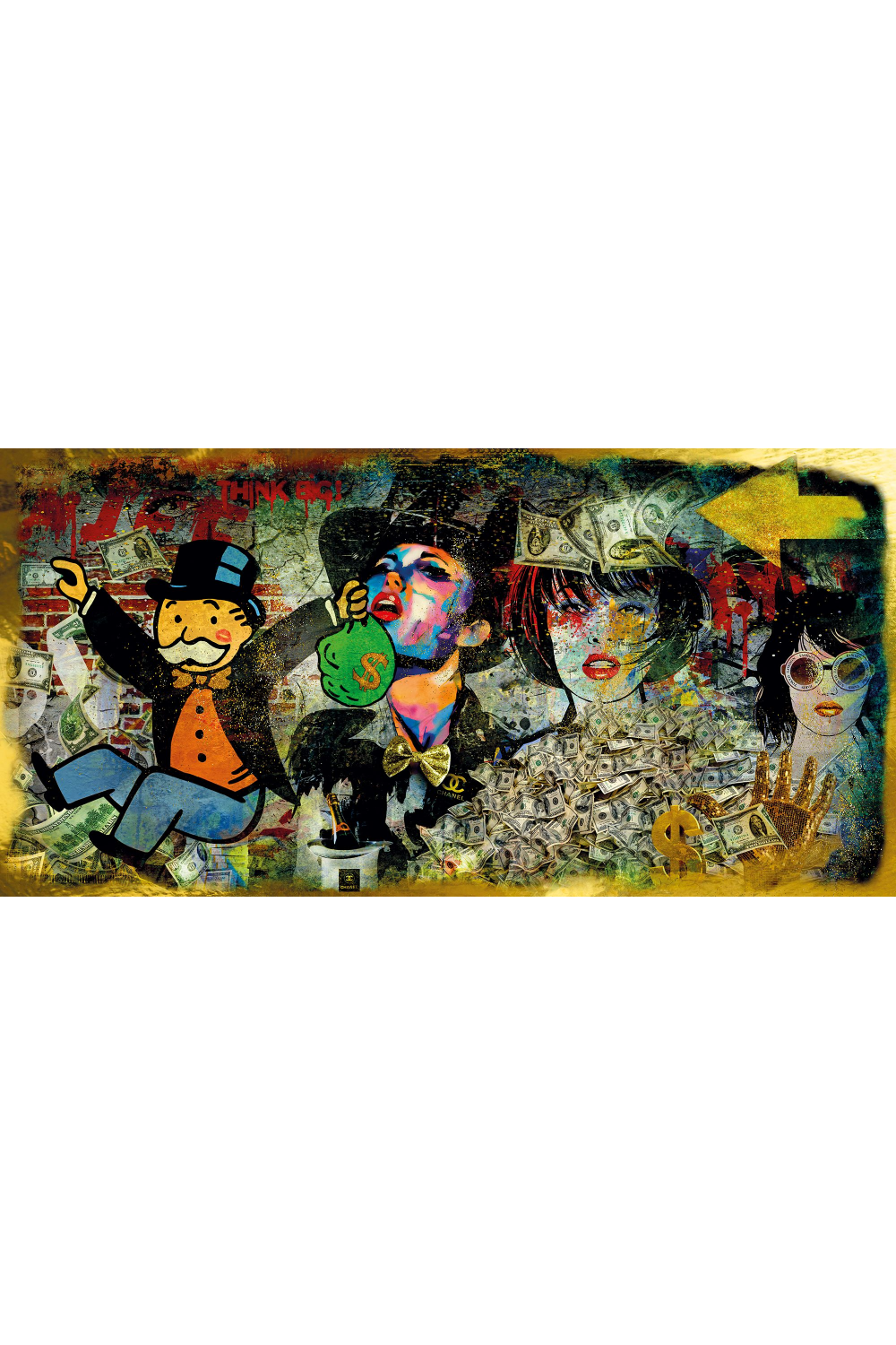 Monopoly Man Plexiglass Artwork | Andrew Martin Think Big | Oroa.com