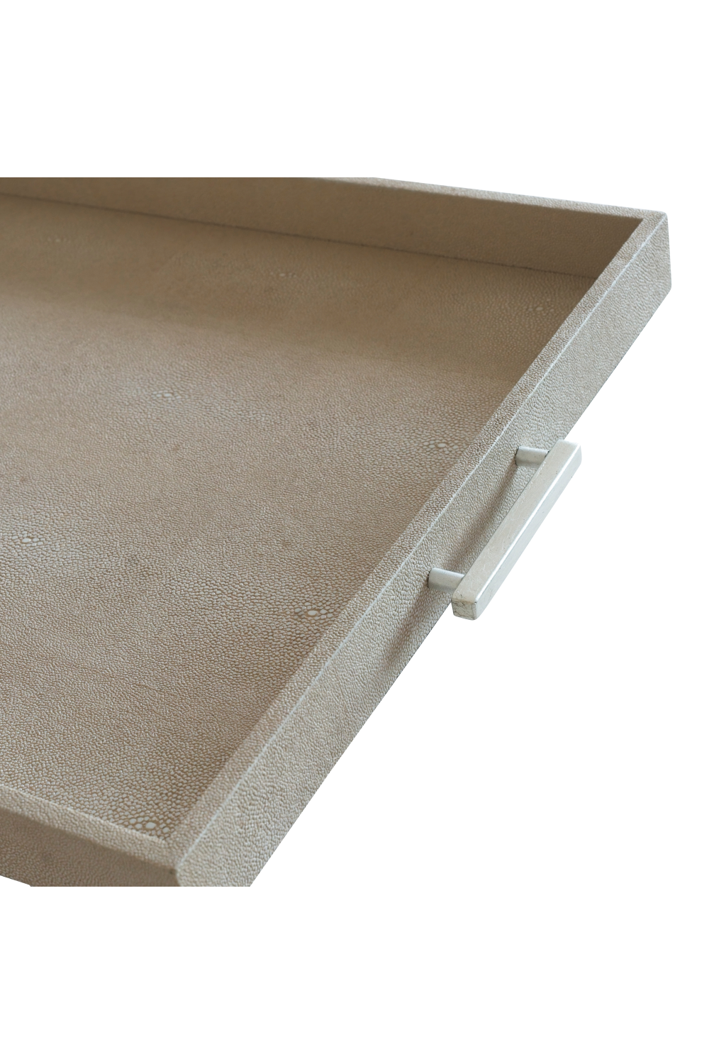 Santos decorative faux shagreen cream tray - Andrew Martin