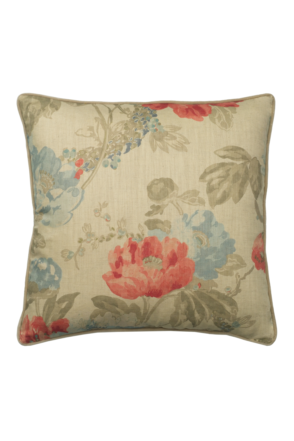 Floral Cotton Cushion | Andrew Martin Peony | Oroa.com