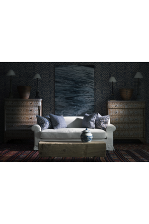 Ikat Patterned Pillow | Andrew Martin Otter | Oroa.com