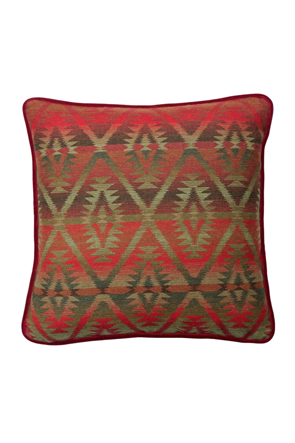 Wool Kilim Cushion | Andrew Martin Mendoza Malbec | Oroa.com