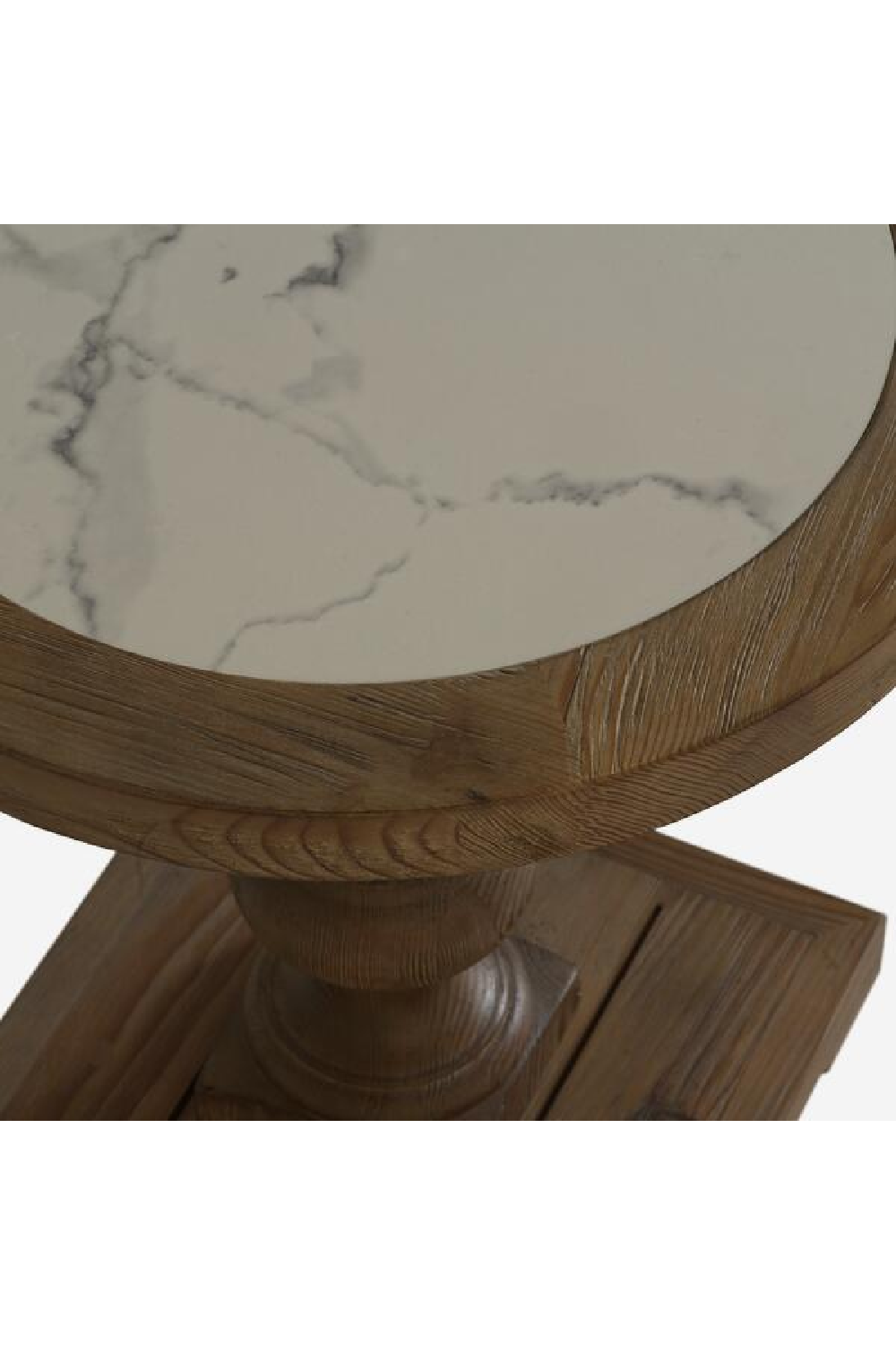Elm Pedestal Side Table | Andrew Martin Lydia | Oroa.com