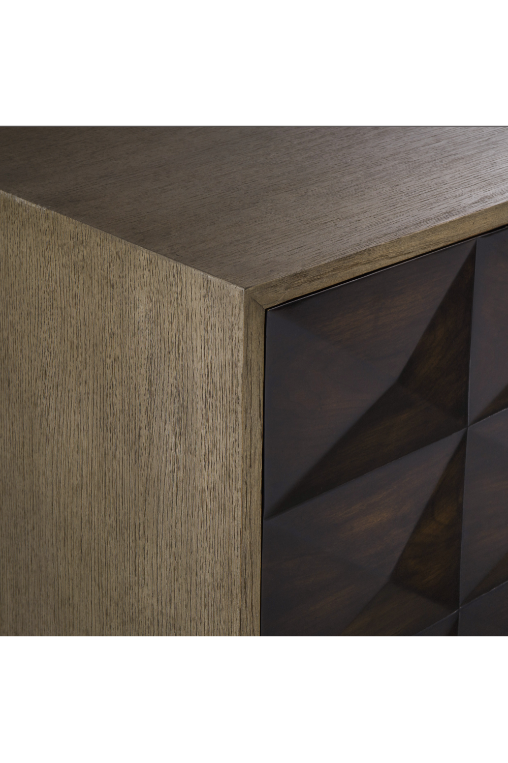 Oak and Walnut Geometrical Sideboard - Andrew Martin Casey | OROA