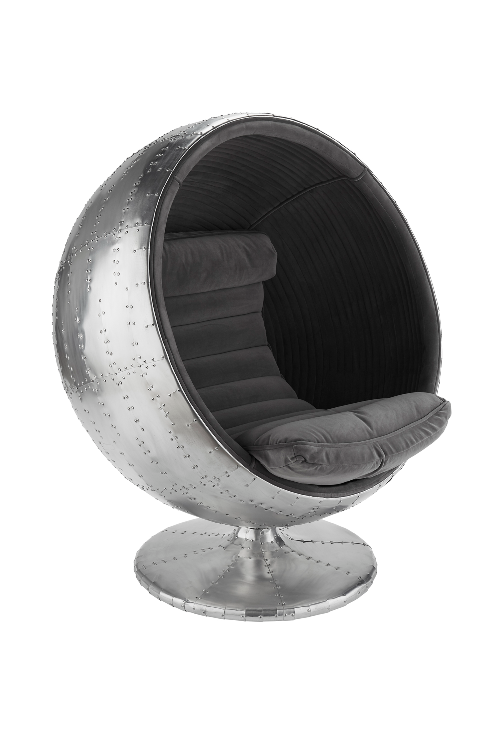 Gray Retro Moleskin Upholstery Chair | Andrew Martin | OROA
