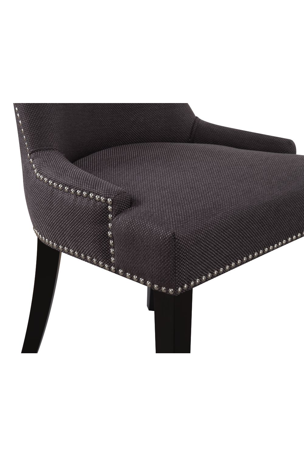 Black Scooped Back Dining Chair | Andrew Martin Theodore | OROA