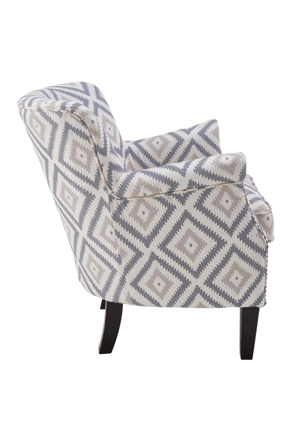 Gray and cream accent shop chairs