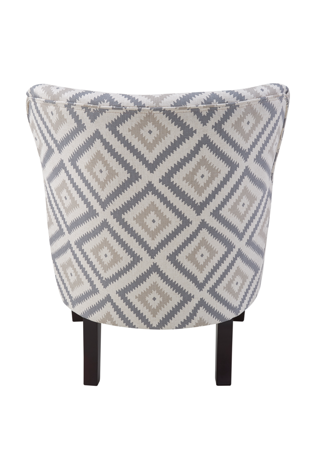 Gray Geometric Upholstered Accent Armchair | Andrew Martin | OROA
