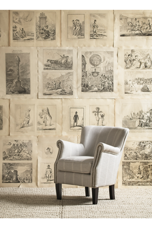 Stone Gray Fishtail Accent Chair | Andrew Martin Greyhound | OROA