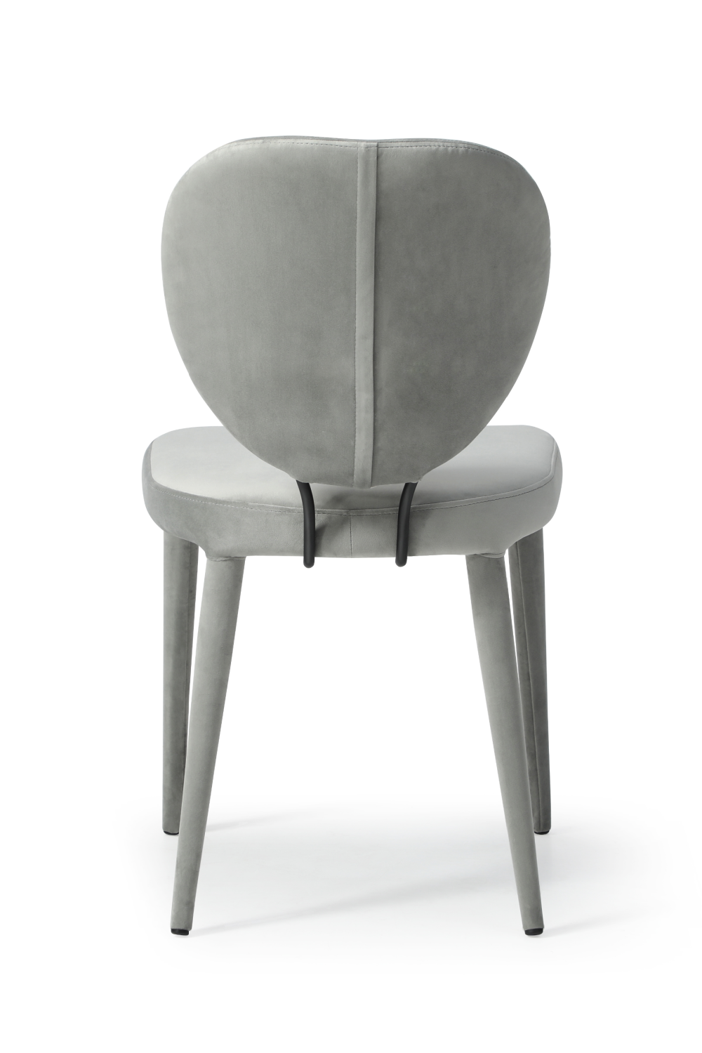 Gray Velvet Contemporary Dining Chair | Andrew Martin Nim | OROA