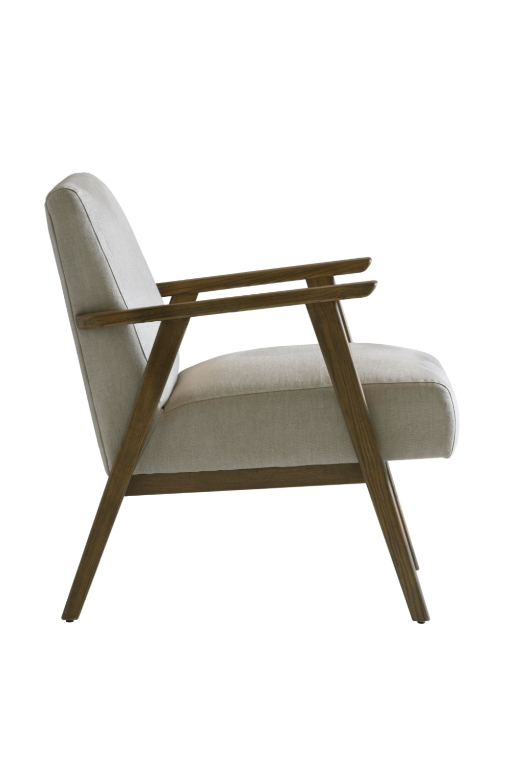 Cream Upholstered Linen Armchair | Andrew Martin Rory | OROA