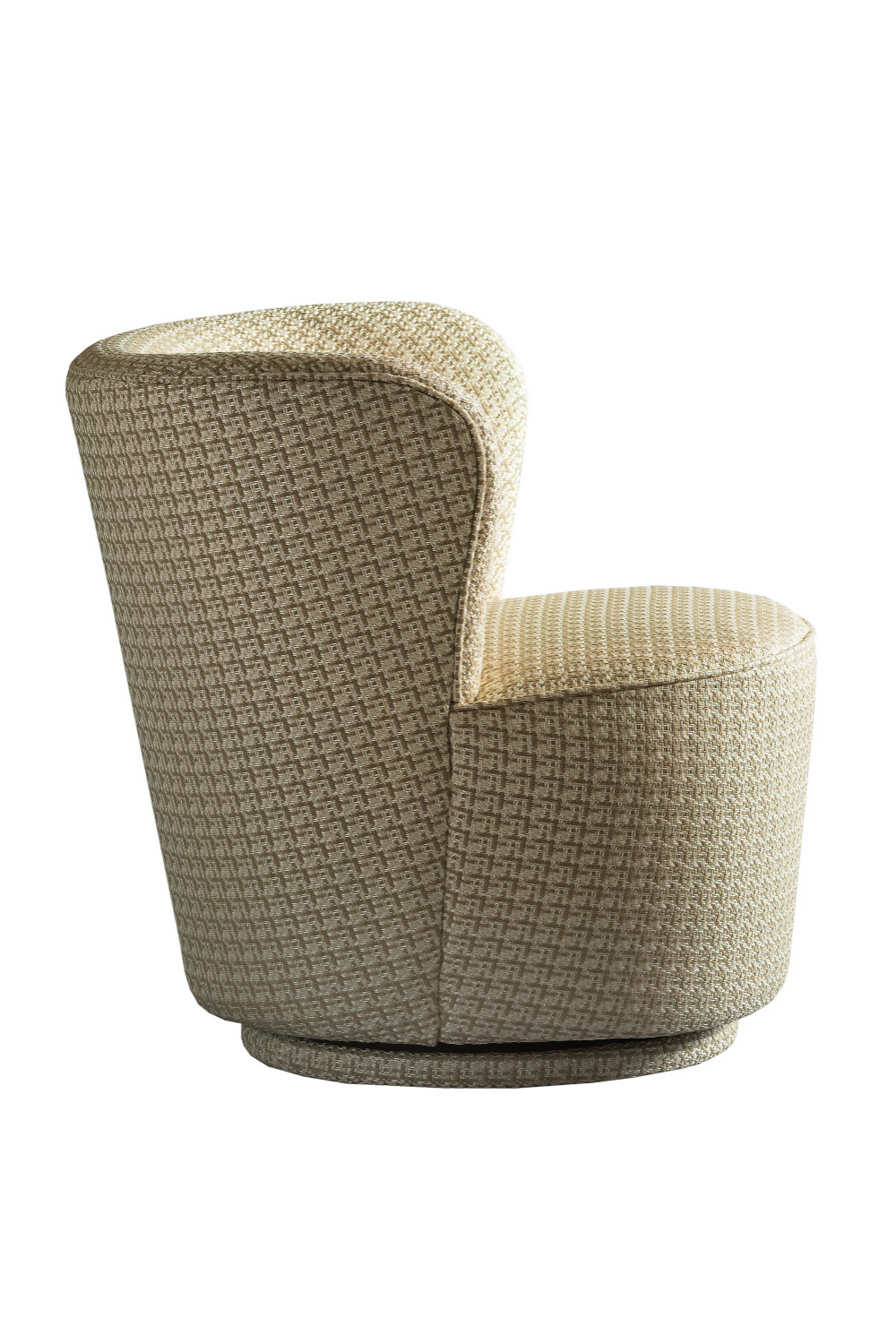 Neutral Fabric Swivel Cocktail Chair | Andrew Martin Dorothy | OROA
