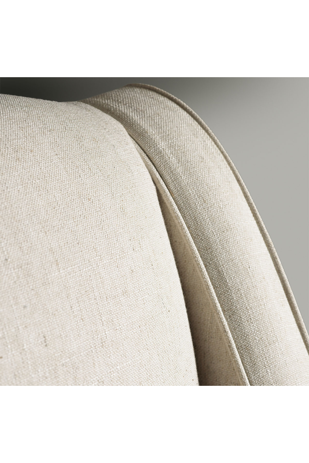 Cream Upholstered Curved Armchair | Andrew Martin Finbar | OROA