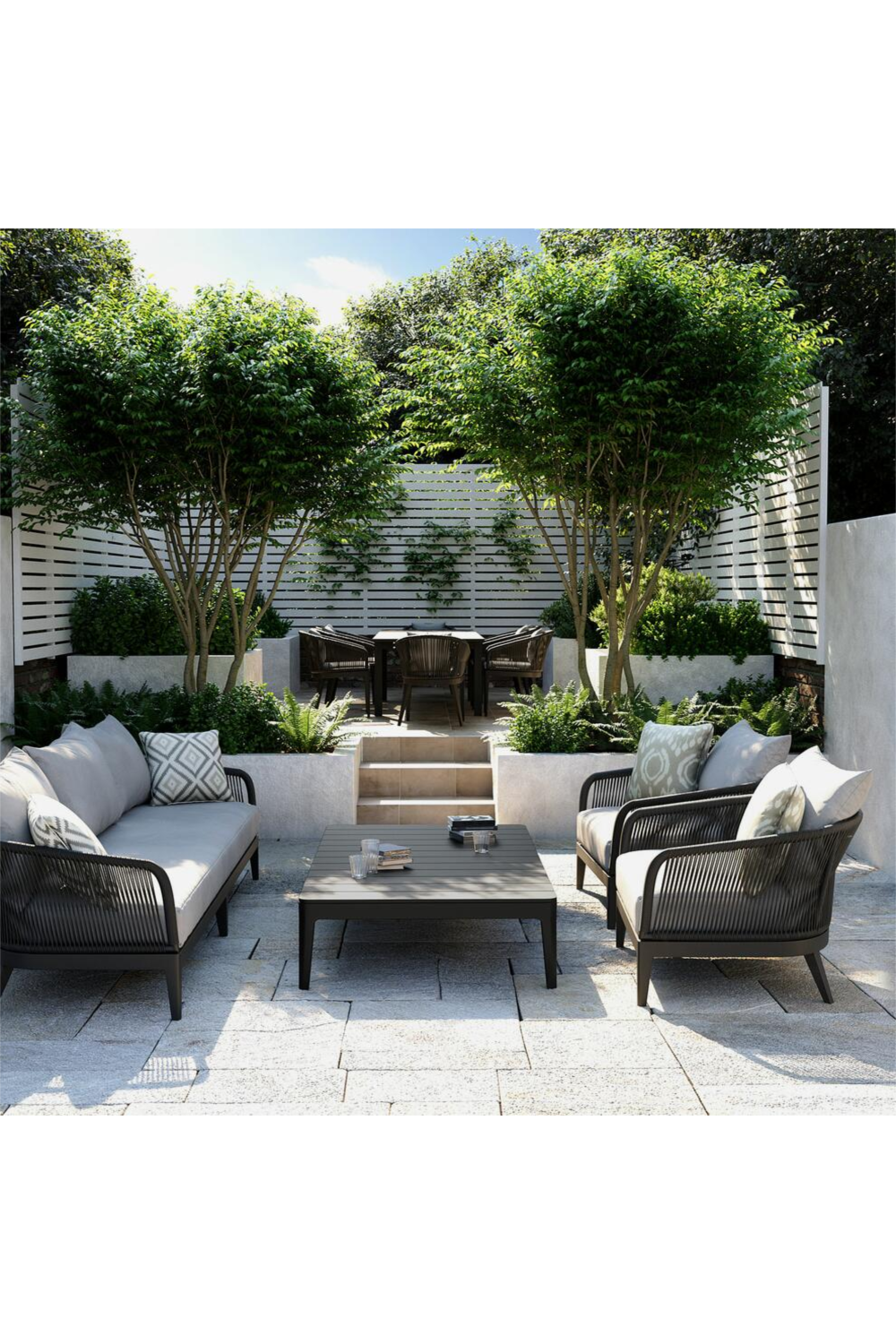 Curved Outdoor Armchair | Andrew Martin Voyage | OROA