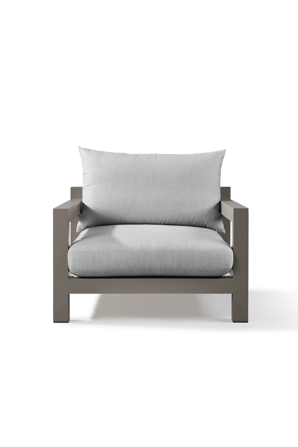Gray Aluminum Outdoor Armchair | Andrew Martin Harlyn | OROA