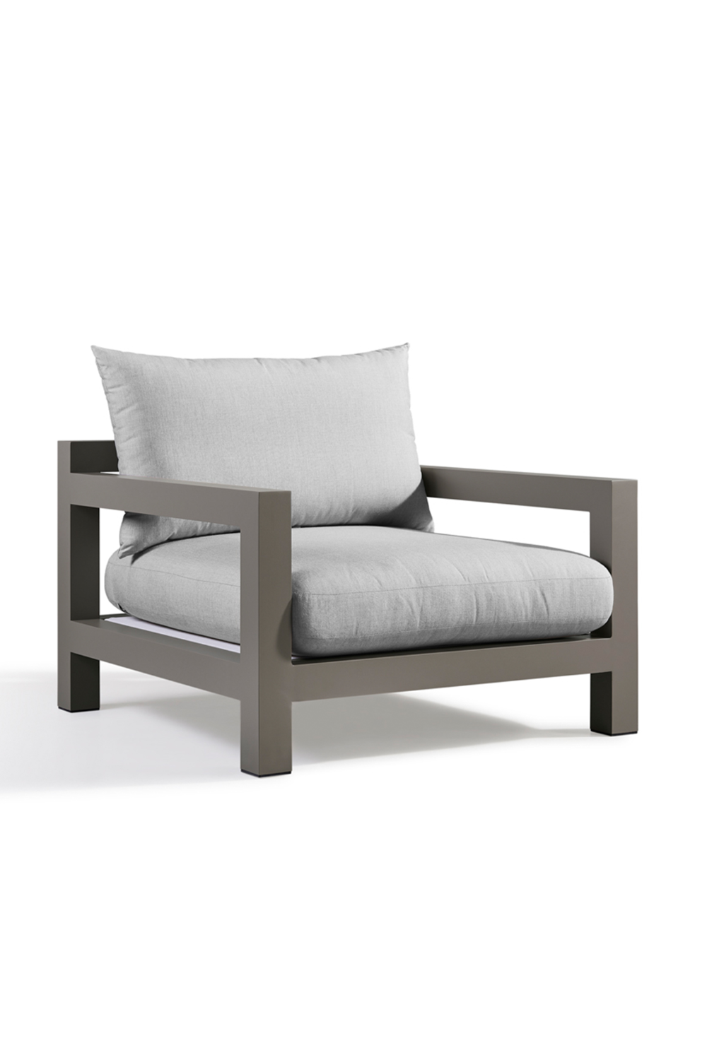 Gray Aluminum Outdoor Armchair | Andrew Martin Harlyn | OROA