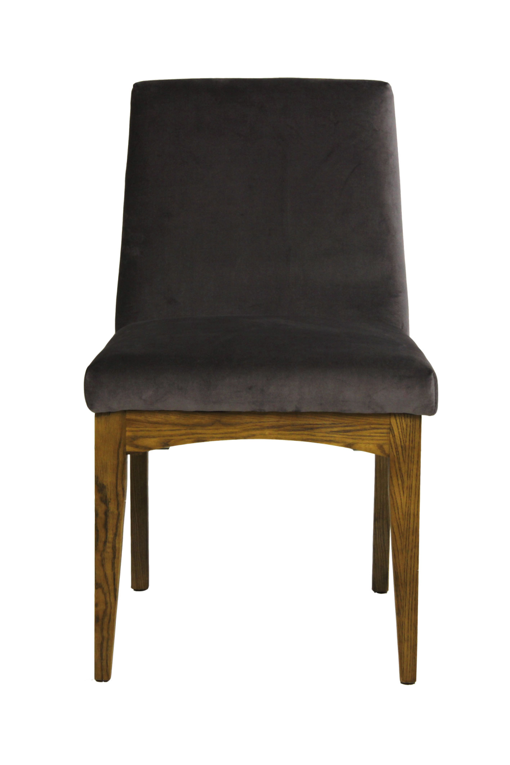 Gray Velvet Upholstered Dining Chair | Andrew Martin Zoe | OROA