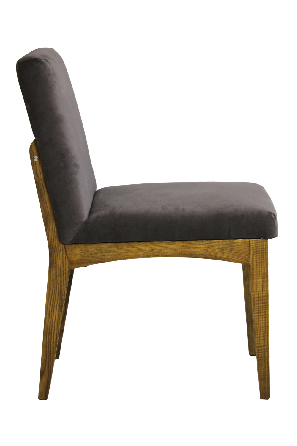 Gray Velvet Upholstered Dining Chair | Andrew Martin Zoe | OROA