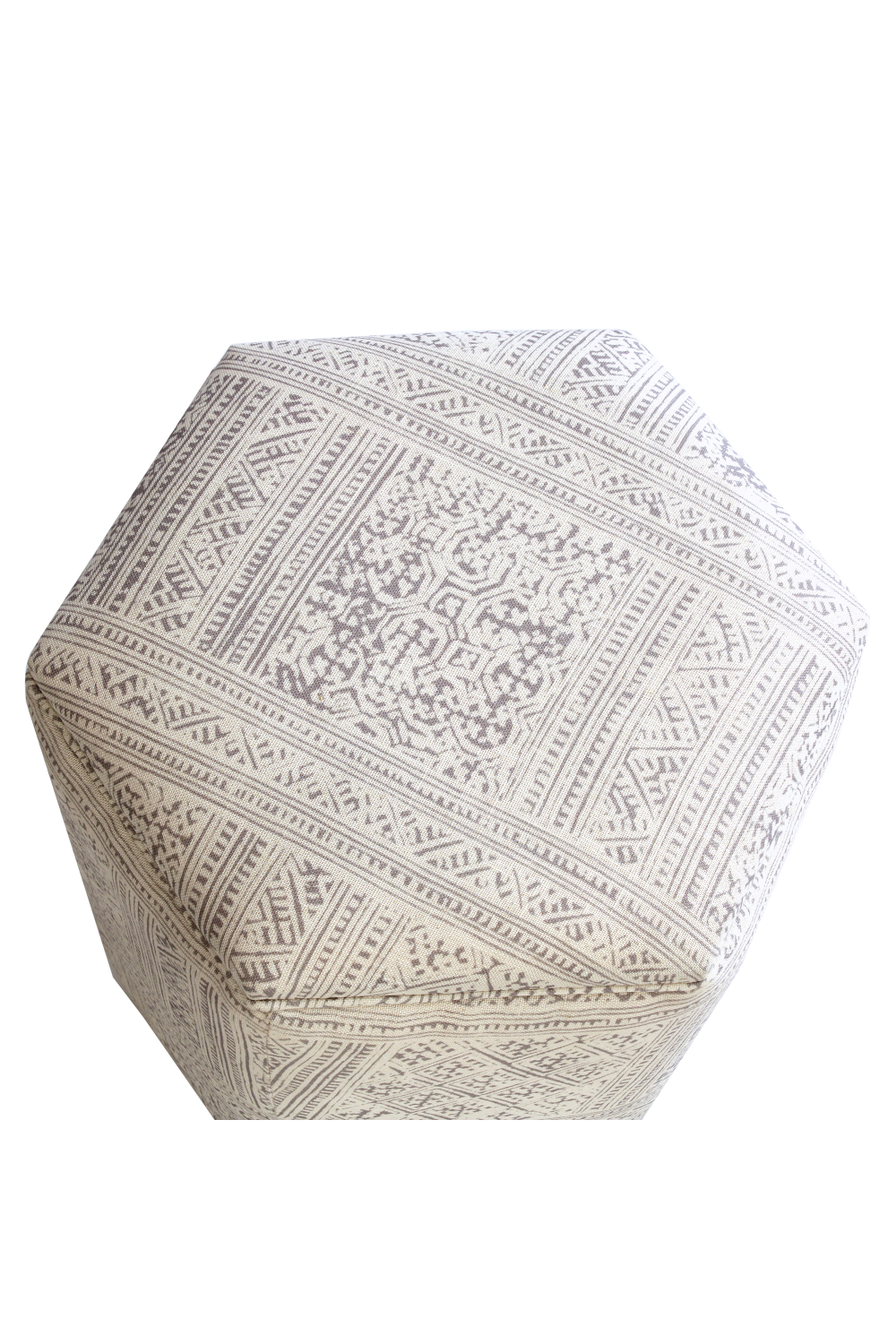 Hexagonal Upholstered Ottoman | Andrew Martin Hexa | OROA