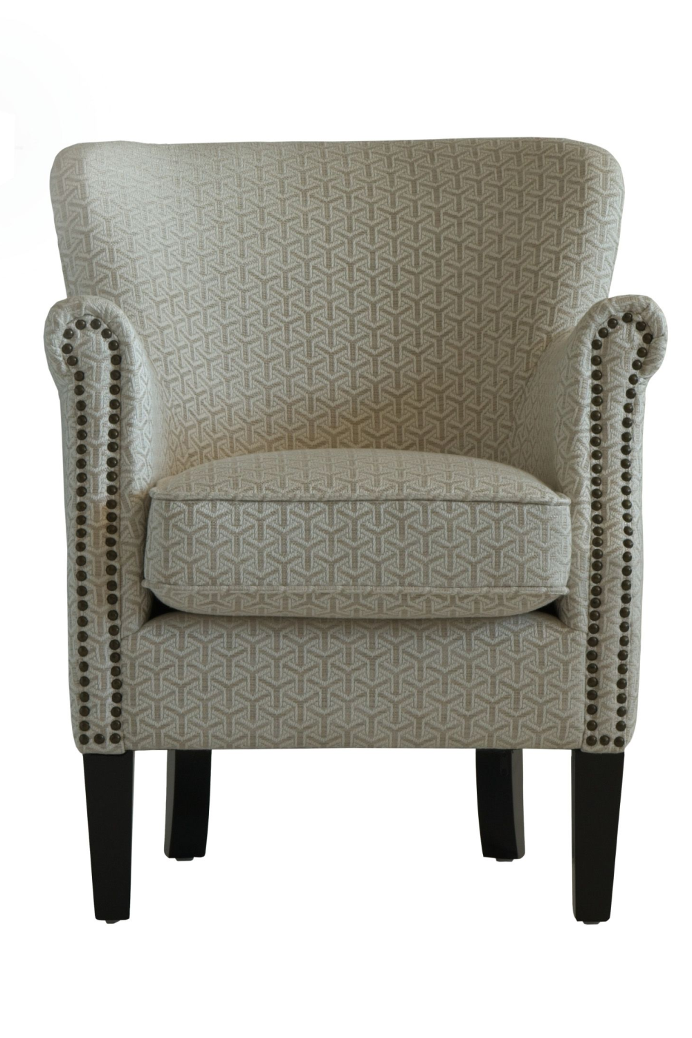 Rollover Arm Studded Accent Chair | Andrew Martin Greyhound | Oroa.com