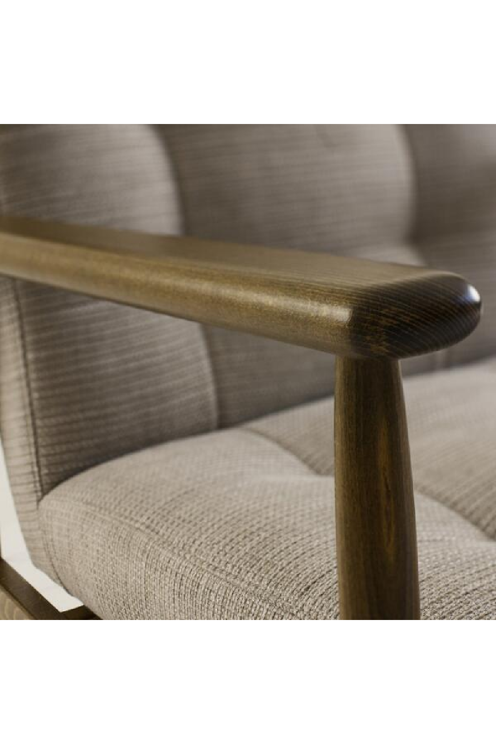 Gray Linen Weave Lounge Armchair | Andrew Martin Roman | Oroa.com