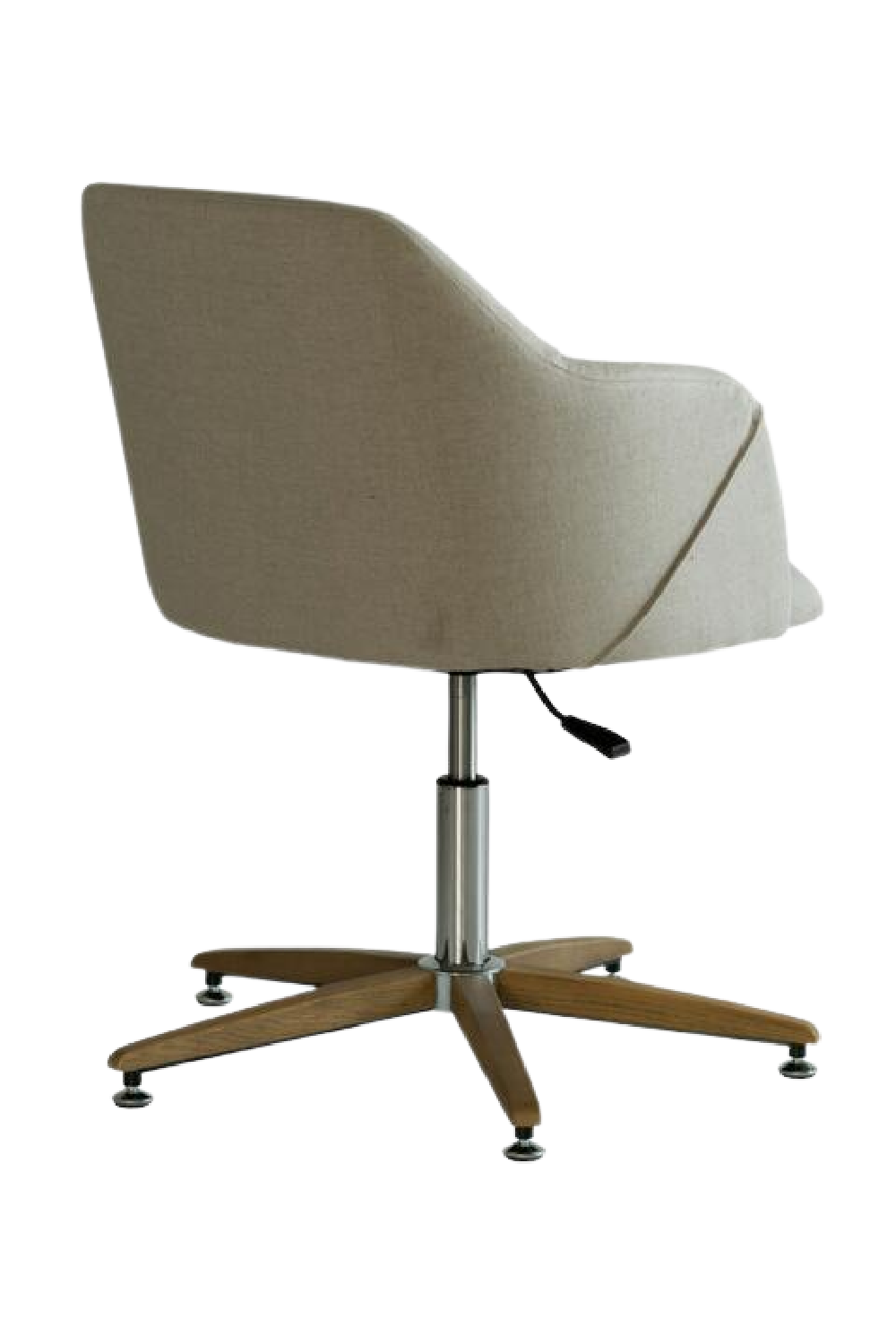 White Linen Swivel Office Chair | Andrew Martin Koda | Oroa.com
