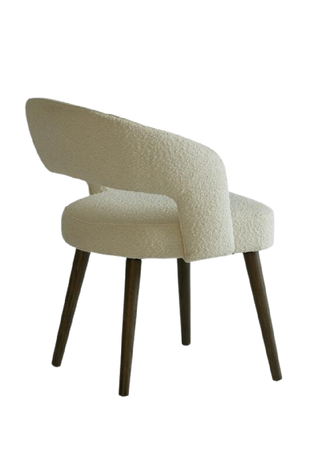 White Bouclé Dining Chair | Andrew Martin Franco | Oroa.com