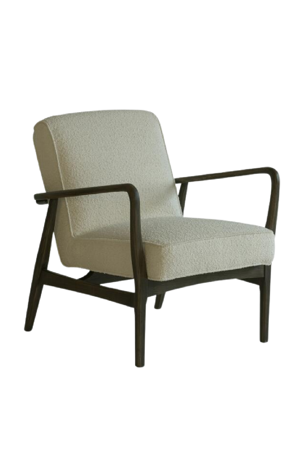 White Bouclé Occasional Armchair | Andrew Martin Dario | Oroa.com